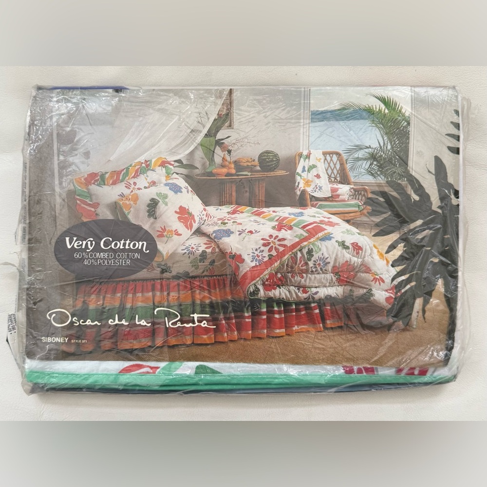 2 Oscar de la Renta for Cannon Full Flat Sheets